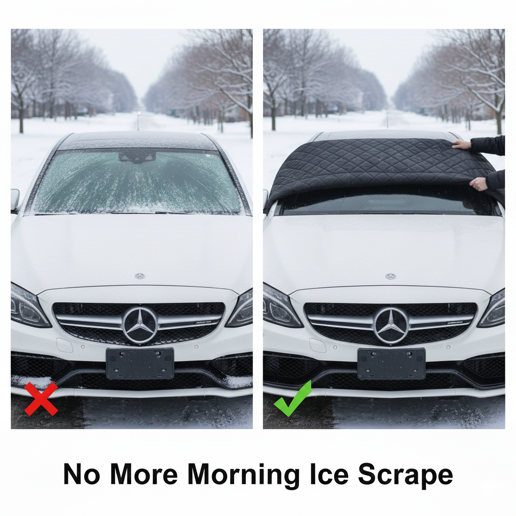 Car Windshield Snow Cover Perfect for sedans, SUVs, crossovers, and hatchbacks.